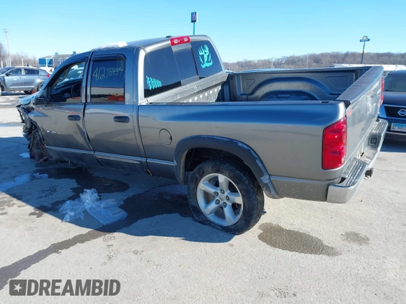 2007 Dodge 1500 SLT with VIN 1D7HU18207J523662, listed as a IAAI auction lot 41215939 with 250,725 mi miles. Bid and sale history available at carsss.com. Image 3.