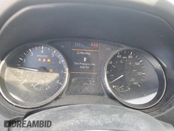 2020 Nissan Rogue SV z VIN JN1BJ1CV4LW252146, wystawiony jako Copart lot #48693745 z przebiegiem 67 427 mil mil oraz Szkoda całkowita • Salvage title. Historia ofert i sprzedaży dostępna na DreamBid. Obrazek 9.