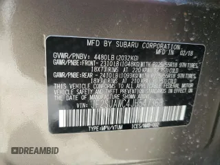2018 Subaru Forester Touring with VIN JF2SJAWC4JH547368, listed as a Copart auction lot 54845025 with 41,629 mi miles and Salvage title. Bid and sale history available at DreamBid. Image 14.