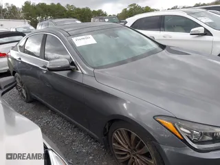 2015 Hyundai Genesis 5.0L with VIN KMHGN4JF7FU076421, listed as a IAAI auction lot 41698201 with 68,672 mi miles. Bid and sale history available at carsss.com. Image 13.