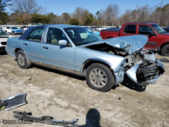 2008 Mercury Grand Marquis LS with VIN 2MEHM75V68X621968, listed as a Copart auction lot 46046215 with 139,176 mi miles and Salvage Title. Bid and sale history available at carsss.com. Image 4.