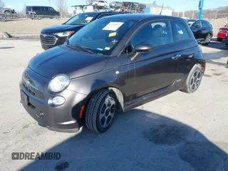 2017 FIAT 500e with VIN 3C3CFFGE6HT682417, listed as a IAAI auction lot 41432822 with 73,447 mi miles. Bid and sale history available at carsss.com. Image 2.