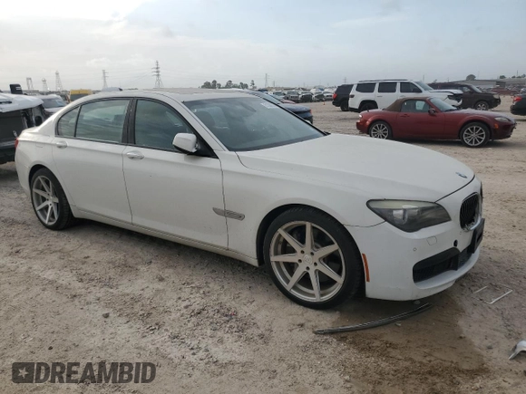 2011 BMW 7 Series 750Li with VIN WBAKB8C51BC852154, listed as a Copart auction lot 51530235 with 109,691 mi miles and Salvage Title. Bid and sale history available at carsss.com. Image 4.