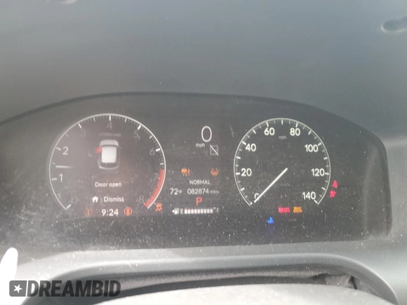 2023 Honda HR-V LX with VIN 3CZRZ2H38PM707744, listed as a Copart auction lot 60625805 with 82,874 mi miles and Salvage title. Bid and sale history available at DreamBid. Image 9.