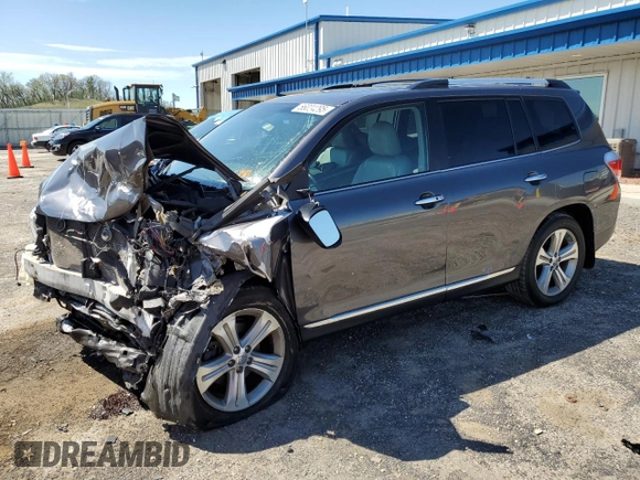 2012 Toyota Highlander Limited with VIN 5TDDK3EH6CS126926, listed as a Copart auction lot 56024295 with Not provided miles and Non repairable. Bid and sale history available at DreamBid. Image 1.