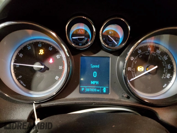 2014 Buick Verano Leather Group with VIN 1G4PS5SK6E4207038, listed as a Copart auction lot 47399165 with 87,839 mi miles and Salvage Title. Bid and sale history available at carsss.com. Image 9.