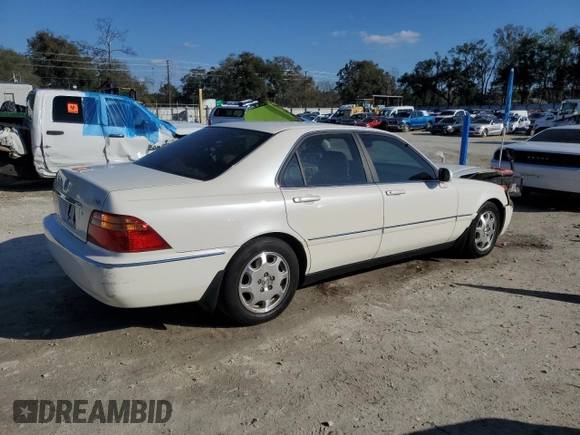2000 Acura RL with VIN JH4KA9657YC002897, listed as a Copart auction lot 46105305 with 0 mi miles and Salvage Title. Bid and sale history available at carsss.com. Image 3.