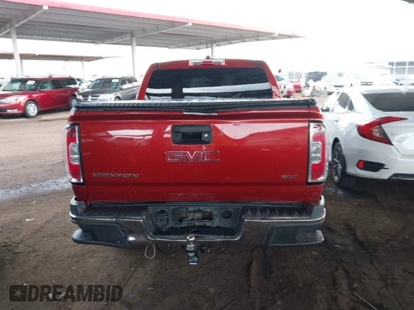 2015 GMC Canyon 2WD SLT with VIN 1GTG5CE39F1225427, listed as a IAAI auction lot 41453753 with 115,801 mi miles. Bid and sale history available at carsss.com. Image 15.