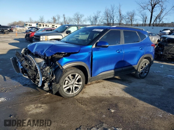 2021 Kia Seltos S with VIN KNDEU2AA5M7044084, listed as a Copart auction lot 88674365 with 34,174 mi miles and Salvage Title. Bid and sale history available at DreamBid. Image 1.