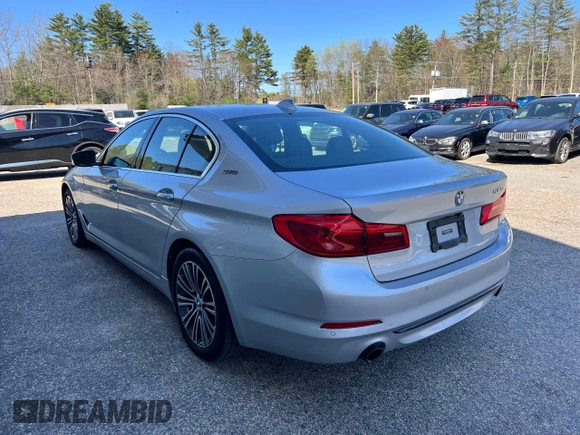 2018 BMW 5 Series 530e xDrive with VIN WBAJB1C59JB084298, listed as a Copart auction lot 55181065 with 120,907 mi miles and Clean Title. Bid and sale history available at DreamBid. Image 3.