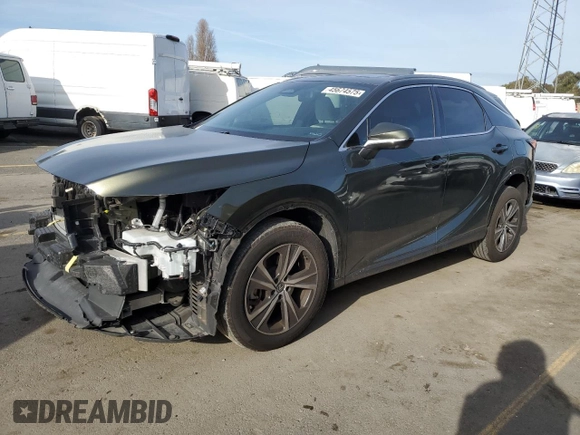 2023 Lexus RX with VIN 2T2BAMCA2PC028850, listed as a Copart auction lot 45674575 with 47,507 mi miles and Salvage Title. Bid and sale history available at carsss.com. Image 1.