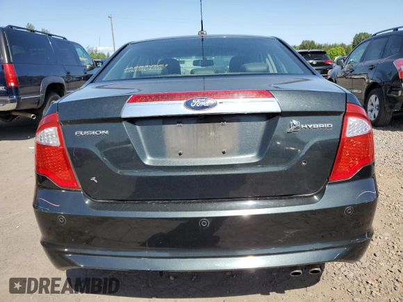 2010 Ford Fusion Hybrid with VIN 3FADP0L33AR350233, listed as a Copart auction lot 59639725 with 96,587 mi miles and Salvage title. Bid and sale history available at DreamBid. Image 6.