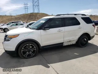 2015 Ford Explorer Sport with VIN 1FM5K8GT6FGC49753, listed as a Copart auction lot 52914555 with 141,082 mi miles and Salvage Title. Bid and sale history available at carsss.com. Image 1.