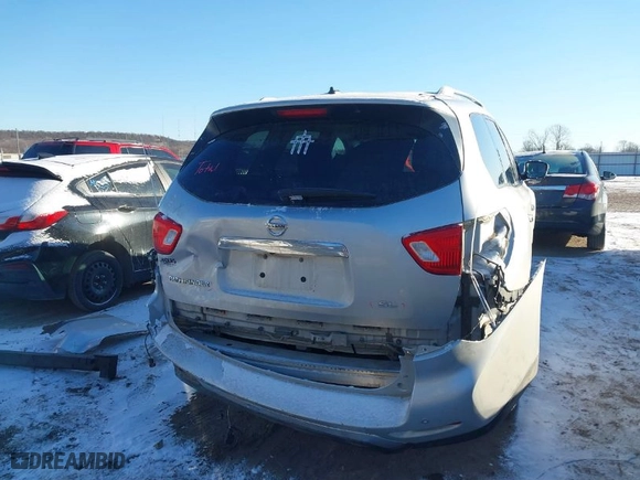 2017 Nissan Pathfinder S with VIN 5N1DR2MNXHC615296, listed as a IAAI auction lot 41380776 with 143,306 mi miles. Bid and sale history available at carsss.com. Image 6.
