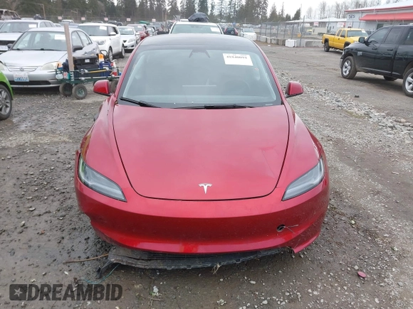 2024 Tesla Model 3 with VIN 5YJ3E1EA7RF785461, listed as a IAAI auction lot 41840091 with 8,414 mi miles. Bid and sale history available at carsss.com. Image 12.