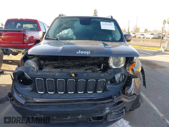 2017 Jeep Renegade Altitude with VIN ZACCJBBB4HPE93661, listed as a IAAI auction lot 41593284 with 92,667 mi miles and . Bid and sale history available at DreamBid. Image 12.