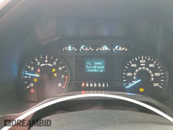 2016 Ford F-150 XL with VIN 1FTEX1C8XGFA20210, listed as a Copart auction lot 46838285 with 249,038 mi miles and Salvage title. Bid and sale history available at DreamBid. Image 9.
