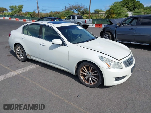 2007 Infiniti G35 Sedan Journey with VIN JNKBV61E57M709886, listed as a IAAI auction lot 41852358 with 147,336 mi miles. Bid and sale history available at carsss.com. Image 1.