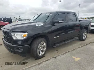 2019 Ram 1500 Big Horn with VIN 1C6RREFT7KN581862, listed as a Copart auction lot 74639144 with 93,679 mi miles and Salvage title. Bid and sale history available at DreamBid. Image 1.