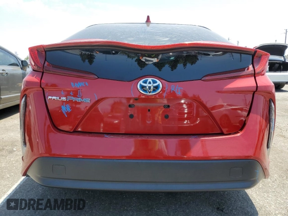 2022 Toyota Prius LE with VIN JTDKAMFPXN3205946, listed as a Copart auction lot 61076595 with 63,492 mi miles and Salvage title. Bid and sale history available at DreamBid. Image 6.