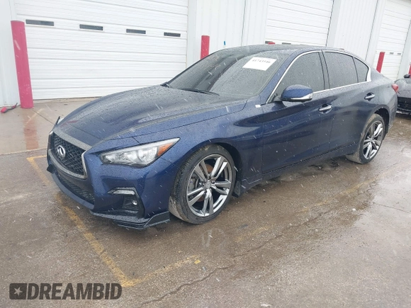 2021 Infiniti Q50 3.0t SIGNATURE EDITION with VIN JN1EV7CR0MM756102, listed as a IAAI auction lot 41743546 with 16,320 mi miles. Bid and sale history available at carsss.com. Image 17.