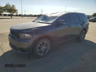 2020 Dodge Durango GT with VIN 1C4RDHDG7LC119183, listed as a Copart auction lot 77176214 with 113,068 mi miles and Salvage Title. Bid and sale history available at DreamBid. Image 1.