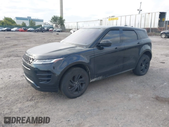 2021 Land Rover Range Rover Evoque R-Dynamic S with VIN SALZT2FX3MH123256, listed as a IAAI auction lot 40353026 with 1 mi miles. Bid and sale history available at carsss.com. Image 2.