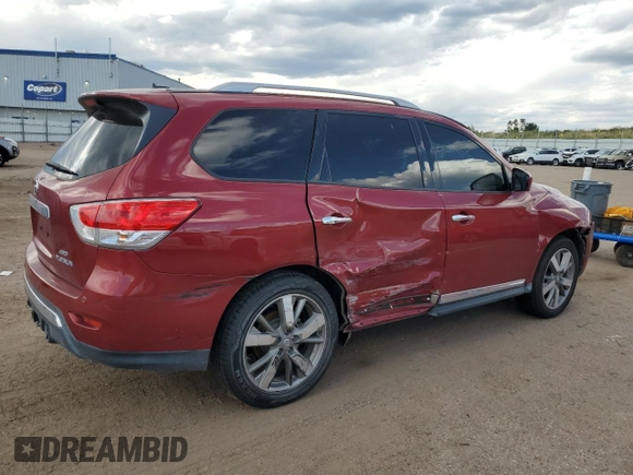 2016 Nissan Pathfinder Platinum with VIN 5N1AR2MM1GC616054, listed as a Copart auction lot 70506944 with 97,532 mi miles and Salvage title. Bid and sale history available at DreamBid. Image 3.