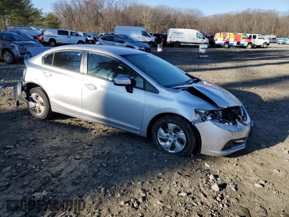 2015 Honda Civic LX with VIN 19XFB2F56FE272295, listed as a Copart auction lot 51775075 with 68,101 mi miles and Salvage Title. Bid and sale history available at carsss.com. Image 4.