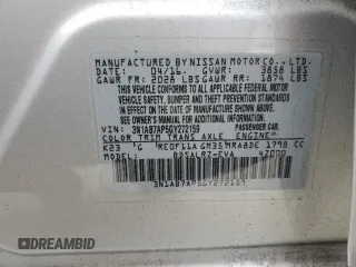 2016 Nissan Sentra SR with VIN 3N1AB7AP5GY272159, listed as a Copart auction lot 47594555 with 108,084 mi miles and Salvage Title. Bid and sale history available at DreamBid. Image 12.