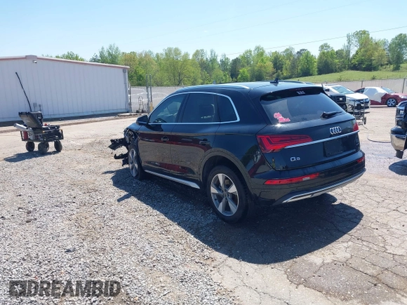 2023 Audi Q5 Premium Plus with VIN WA1BBAFY0P2041145, listed as a IAAI auction lot 41976922 with 20,447 mi miles and . Bid and sale history available at DreamBid. Image 3.