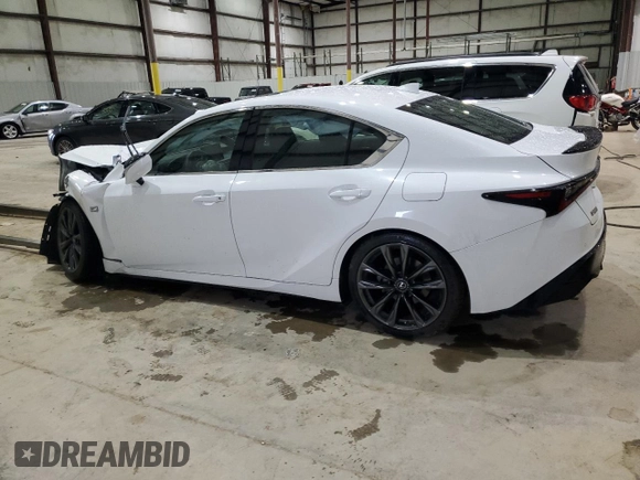 2021 Lexus IS 350 F Sport with VIN JTHGZ1E25M5019560, listed as a Copart auction lot 51089665 with Not Provided miles and Salvage Title. Bid and sale history available at DreamBid. Image 2.