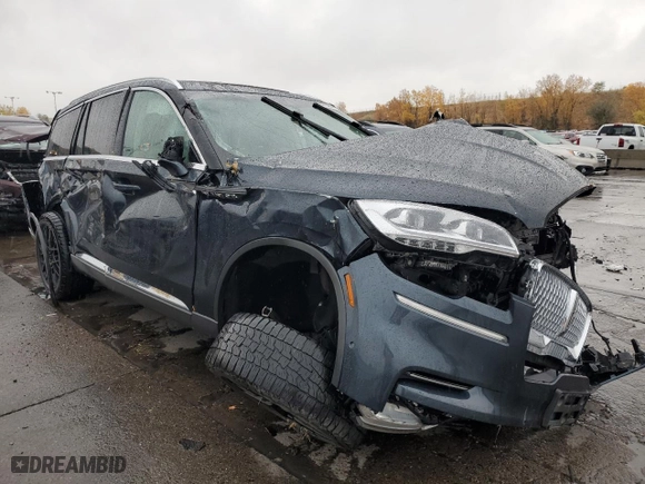 2023 Lincoln Aviator Reserve with VIN 5LM5J7XC9PGL18561, listed as a Copart auction lot 78413254 with 26,550 mi miles and Salvage Title. Bid and sale history available at carsss.com. Image 4.
