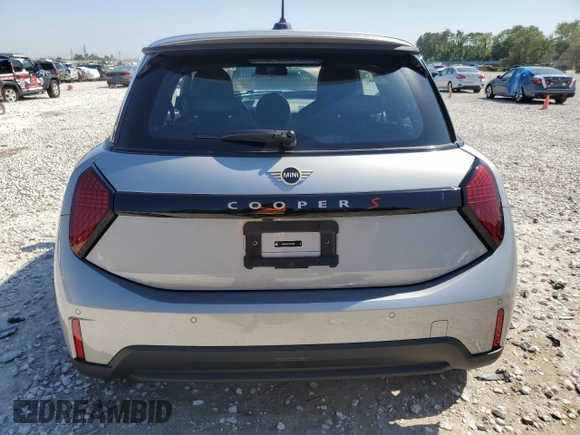 2025 MINI Hardtop Cooper S with VIN WMW23GD00S2W74060, listed as a Copart auction lot 52106175 with 410 mi miles and Salvage Title. Bid and sale history available at DreamBid. Image 6.