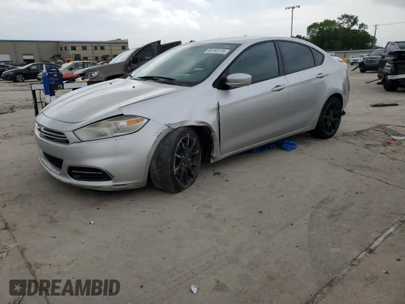 2013 Dodge Dart SXT with VIN 1C3CDFBA3DD329806, listed as a Copart auction lot 55154175 with 145,590 mi miles and Salvage title. Bid and sale history available at DreamBid. Image 1.