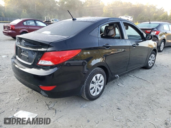 2016 Hyundai Accent SE with VIN KMHCT4AE4GU161469, listed as a Copart auction lot 66785313 with 60,196 mi miles and . Bid and sale history available at DreamBid. Image 3.