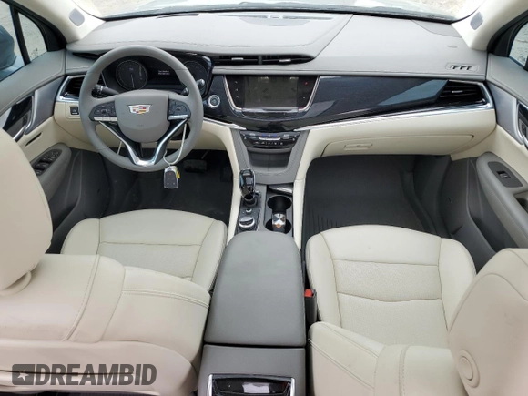 2024 Cadillac XT6 FWD Premium Luxury with VIN 1GYKPCRS2RZ741375, listed as a Copart auction lot 54308865 with 9,932 mi miles and Salvage title. Bid and sale history available at DreamBid. Image 8.