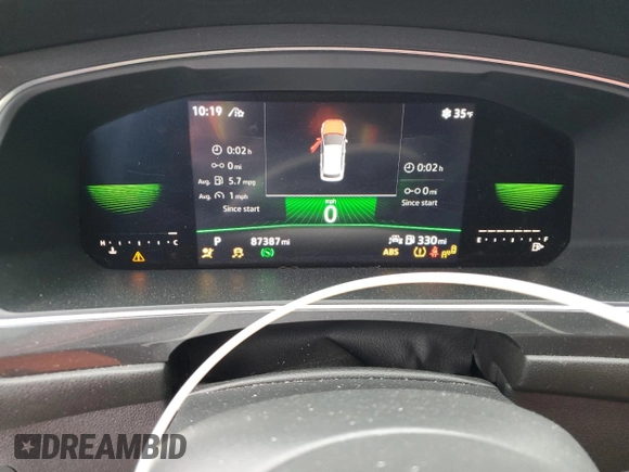 2022 Volkswagen Tiguan SE R-Line Black with VIN 3VV8B7AX8NM072183, listed as a Copart auction lot 42331045 with 87,387 mi miles and Salvage Title. Bid and sale history available at DreamBid. Image 9.