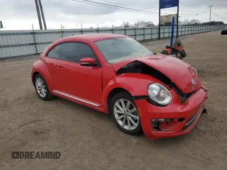 2017 Volkswagen Beetle 1.8T SE with VIN 3VWJ17AT2HM613942, listed as a Copart auction lot 44078155 with 43,321 mi miles and Salvage Title. Bid and sale history available at carsss.com. Image 4.