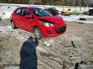 2012 Mazda Mazda2 Sport with VIN JM1DE1KZ5C0148606, listed as a Copart auction lot 88293605 with 88,510 mi miles and Salvage Title. Bid and sale history available at carsss.com. Image 10.