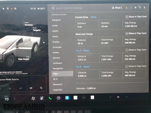 2024 Tesla Cybertruck Cyberbeast с VIN 7G2CEHEE6RA036074, выставлен на аукционе Copart как лот 46447905 с пробегом 5 909 миль миль и Списание • Salvage title. История ставок и продаж доступна на DreamBid. Изображение 9.