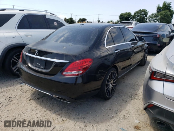 2018 Mercedes-Benz C 300 with VIN 55SWF4JB9JU260222, listed as a Copart auction lot 65423155 with 106,869 mi miles and Salvage title. Bid and sale history available at DreamBid. Image 3.