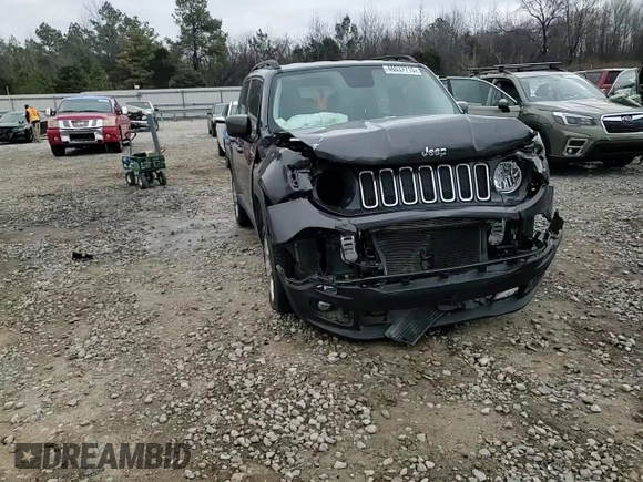 2016 Jeep Renegade Latitude with VIN ZACCJBBT6GPD71018, listed as a Copart auction lot 46037715 with 107,476 mi miles and Salvage Title. Bid and sale history available at carsss.com. Image 12.