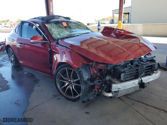 2020 Genesis G70 2.0T with VIN KMTG44LA8LU045328, listed as a Copart auction lot 76497644 with 0 mi miles and Clean Title. Bid and sale history available at carsss.com. Image 4.