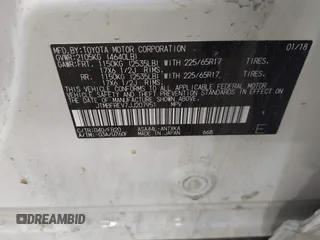 2018 Toyota RAV4 LE z VIN JTMBFREV7JJ207951, wystawiony jako IAAI lot #42376282 z przebiegiem 109 704 mil mil oraz . Historia ofert i sprzedaży dostępna na DreamBid. Obrazek 9.