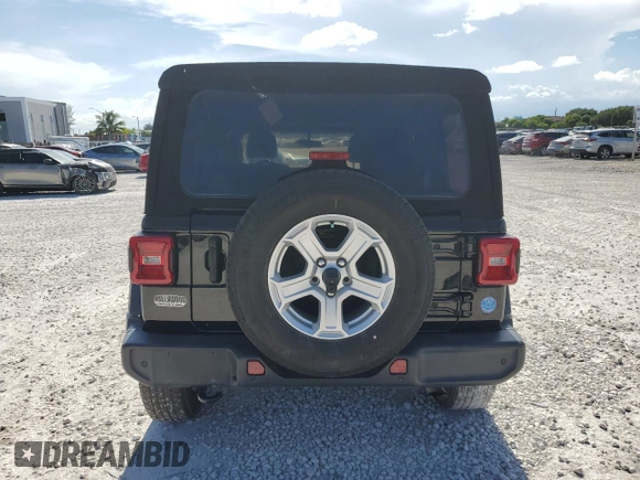 2022 Jeep Wrangler Unlimited Willys with VIN 1C4HJXDN2NW128081, listed as a Copart auction lot 61165615 with 28,525 mi miles and Salvage title. Bid and sale history available at DreamBid. Image 6.