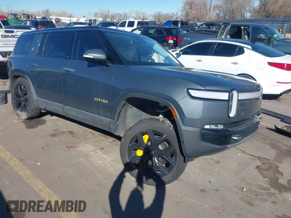 2024 Rivian R1S Adventure with VIN 7PDSGABAXRN031782, listed as a IAAI auction lot 41682181 with 1 mi miles. Bid and sale history available at carsss.com. Image 1.