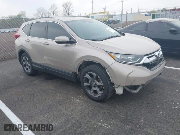 2019 Honda CR-V EX-L with VIN 5J6RW1H89KL005246, listed as a IAAI auction lot 41887683 with 166,507 mi miles. Bid and sale history available at carsss.com. Image 1.