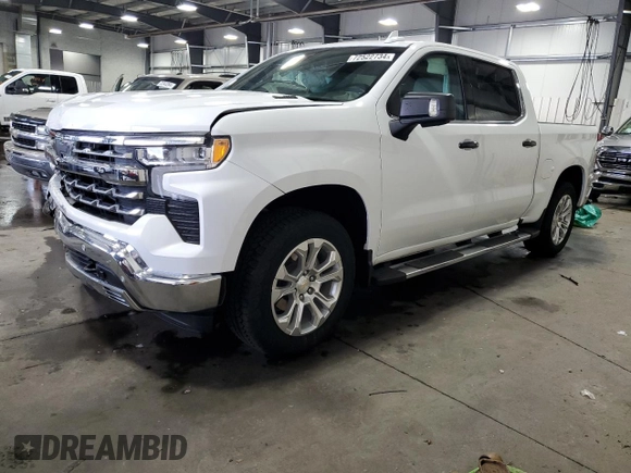 2023 Chevrolet Silverado 1500 LTZ with VIN 3GCUDGE85PG358780, listed as a Copart auction lot 72522734 with 22,172 mi miles and Salvage Title. Bid and sale history available at carsss.com. Image 1.