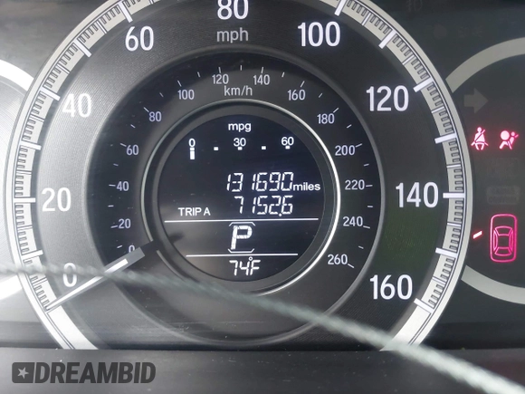 2017 Honda Accord LX with VIN 1HGCR2F38HA162496, listed as a IAAI auction lot 42075959 with 131,690 mi miles. Bid and sale history available at carsss.com. Image 15.